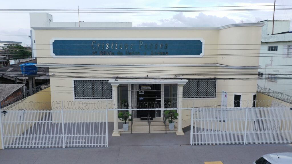 Prédio do Cartório Cristiane Passos na Rua Santos Dumont